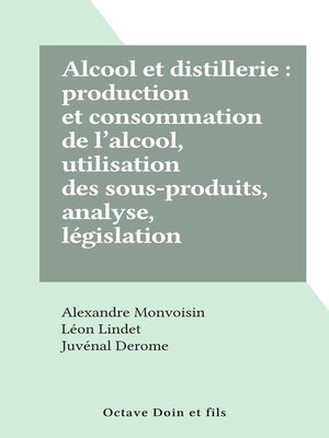 cover image of Alcool et distillerie